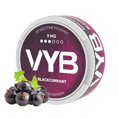 VYB Blackcurrant 9mg Nicotine Pouches