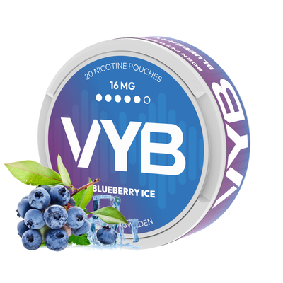 VYB Blueberry Ice 16mg Nicotine Pouches