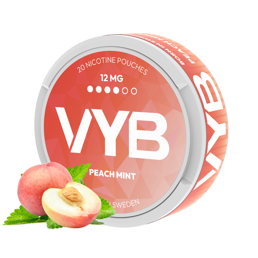 VYB Peach Mint 12mg Nicotine Pouches
