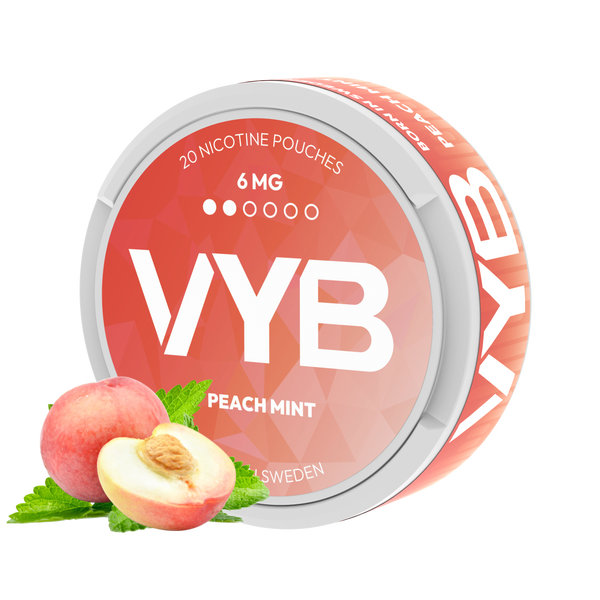 VYB Peach Mint 6mg Nicotine Pouches