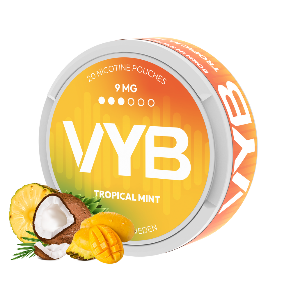 VYB Tropical Mint 9mg Nicotine Pouches