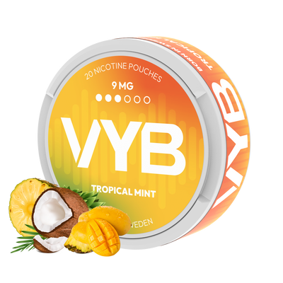 VYB Tropical Mint 9mg Nicotine Pouches