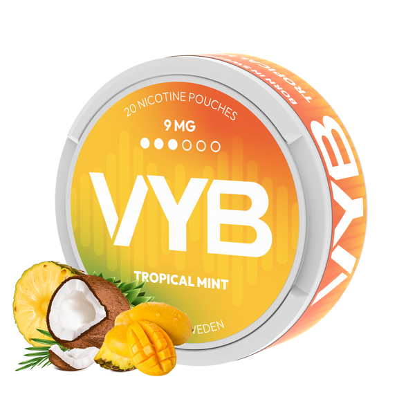 VYB Tropical Mint 9mg Nicotine Pouches